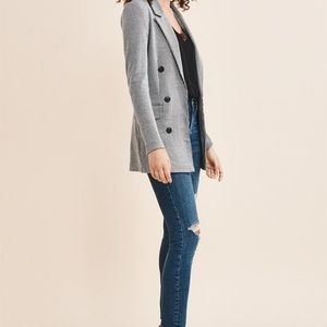 Dynamite Striped Stretch Blazer